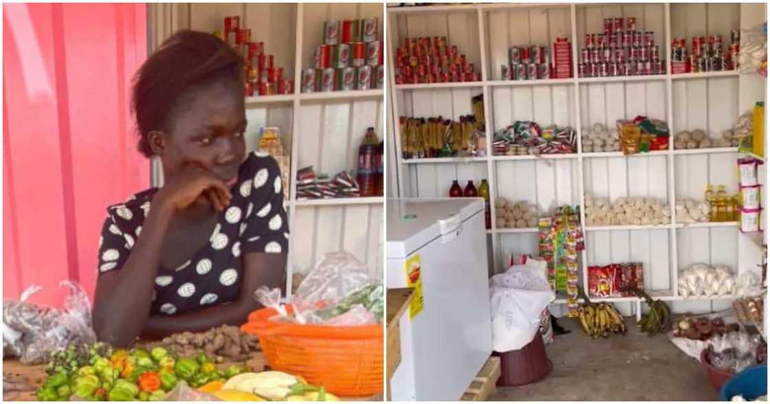 Mma Abiba, mum of two twins, shop. hawking pure water Mma Abiba, mum of two twins, shop. hawking pure water