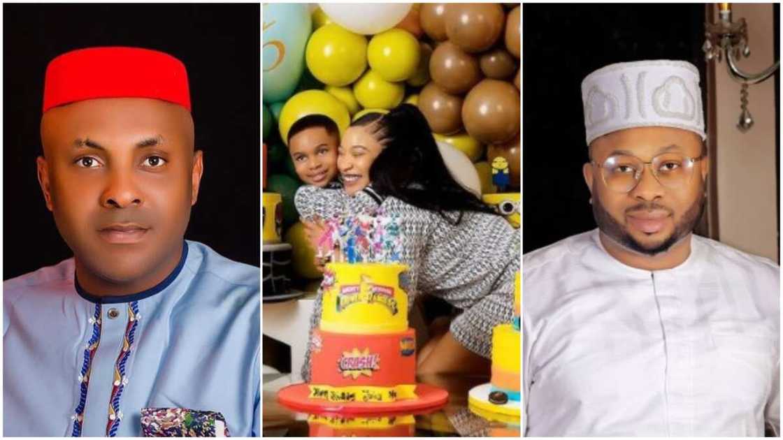 Training your child is good but one day, he'll ask for his father, man tells Tonto Dikeh