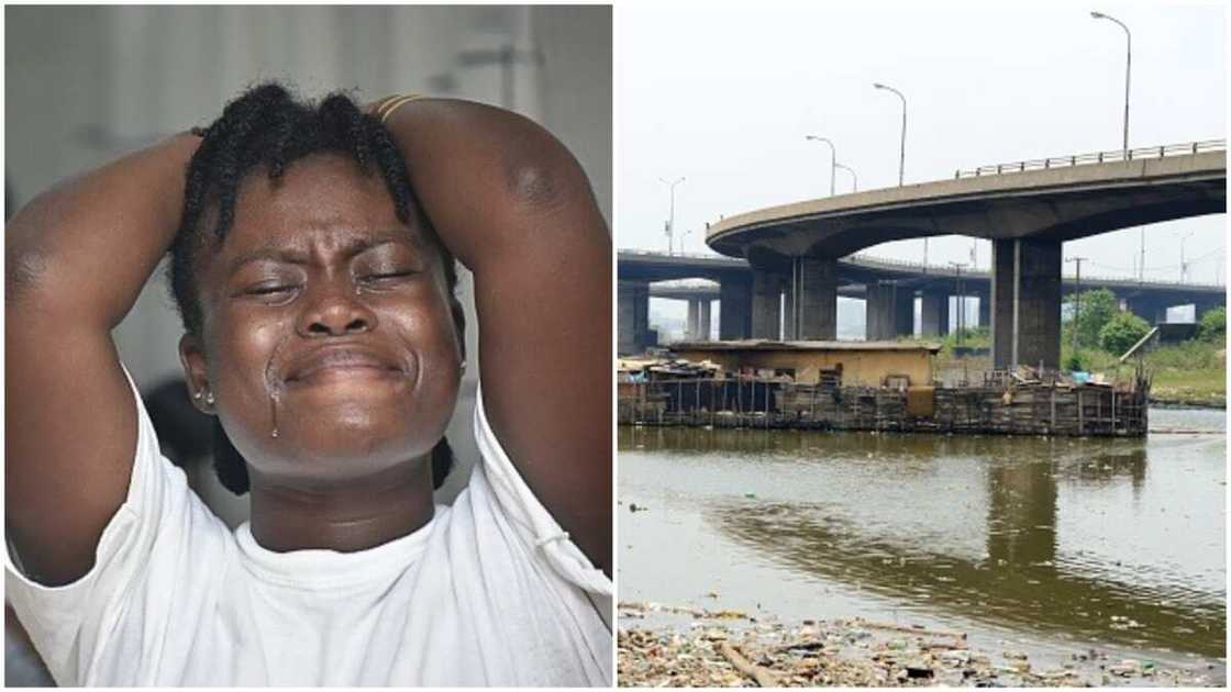 Lady Jumps into Lagos Lagoon/Adetutu Adedokun/DSS Staff Lady Jumps into Lagos Lagoon/Adetutu Adedokun/DSS Staff
