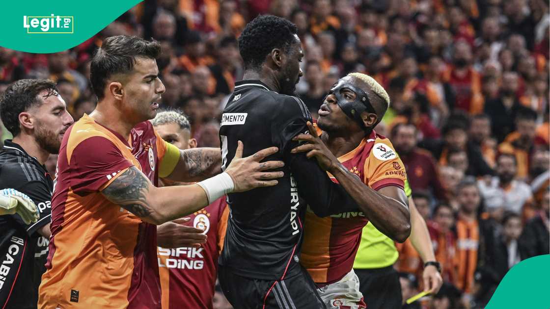 Abdekerim Badarkci, Wilfred Ndidi, Victor Osimhen, Galatasaray, Besiktas, Istanbul, Turkiye, Super Lig.