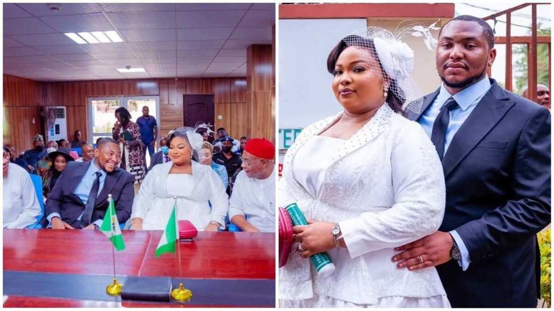 Kyawawan hotunan auren diyar Gwamna Hope Uzodinma sun kayatar Kyawawan hotunan auren diyar Gwamna Hope Uzodinma sun kayatar