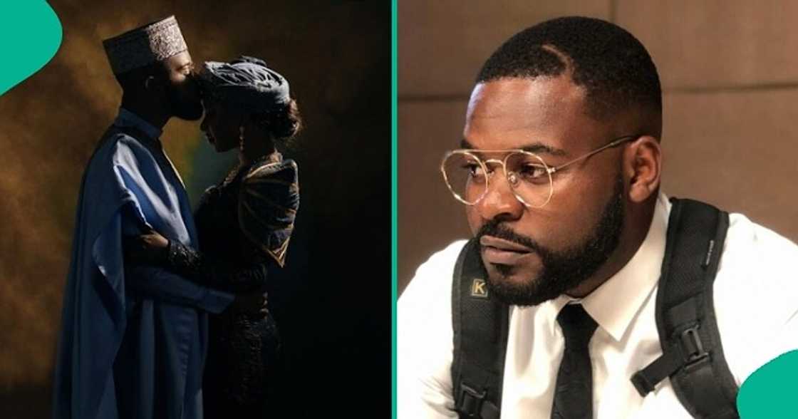 Man reacts after singer Falz showed off his partner. Man reacts after singer Falz showed off his partner.