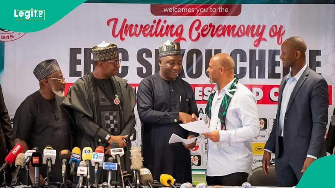 Eric Chelle, Ibrahim Gusau, NFF, MKO Abiola National Stadium, Abuja, Nigeria.