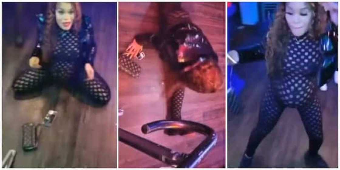 Tana wasa da lafiyarta: Bidiyon yadda wata mata mai ciki ta zake wurin kwasar rawa da karfinta na bara Tana wasa da lafiyarta: Bidiyon yadda wata mata mai ciki ta zake wurin kwasar rawa da karfinta na bara