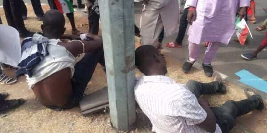 Ihedioha: Protesting PDP supporters in Abuja involved in accident Ihedioha: Protesting PDP supporters in Abuja involved in accident