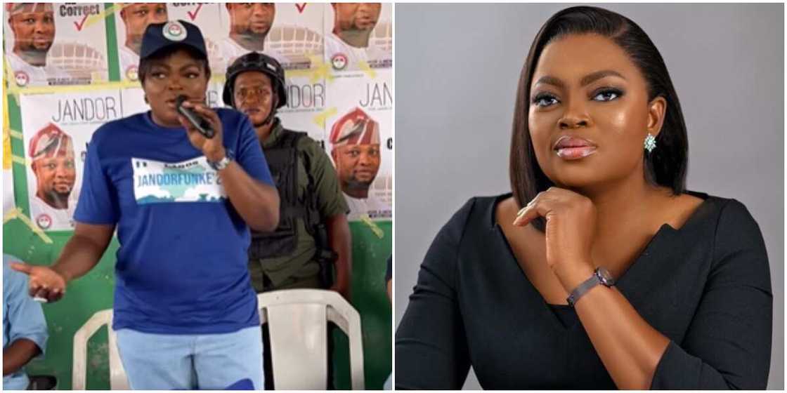 Funke Akindele campaigning to Lagos people, Funke Akindele