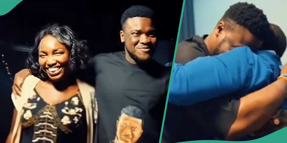 Nigerian man gifts mother car, money and clothes Nigerian man gifts mother car, money and clothes