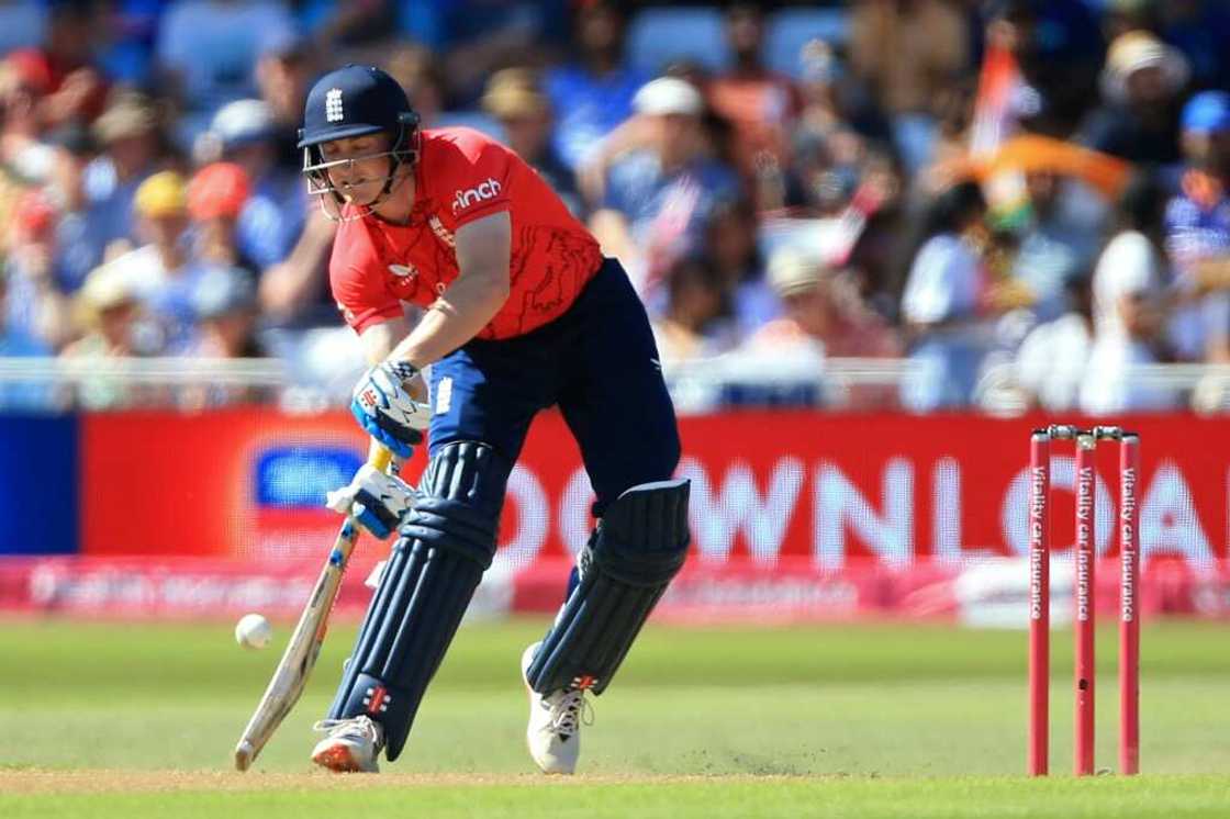 Test chance - England's Harry Brook pitcured in white-ball action against India Test chance - England's Harry Brook pitcured in white-ball action against India