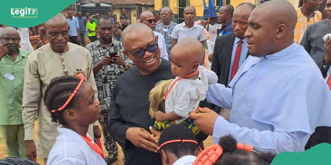 Peter Obi with Archbishop Valerian Okeke during a visit to Onitsha Correctional Centre Peter Obi with Archbishop Valerian Okeke during a visit to Onitsha Correctional Centre