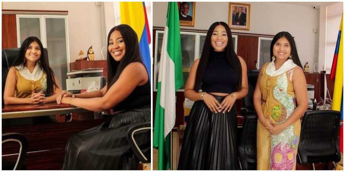 BBNaija's Erica meets with honorary consul of Columbia to Nigeria to discuss possible partnership BBNaija's Erica meets with honorary consul of Columbia to Nigeria to discuss possible partnership