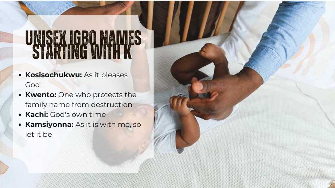 Unisex Igbo names starting with K Unisex Igbo names starting with K