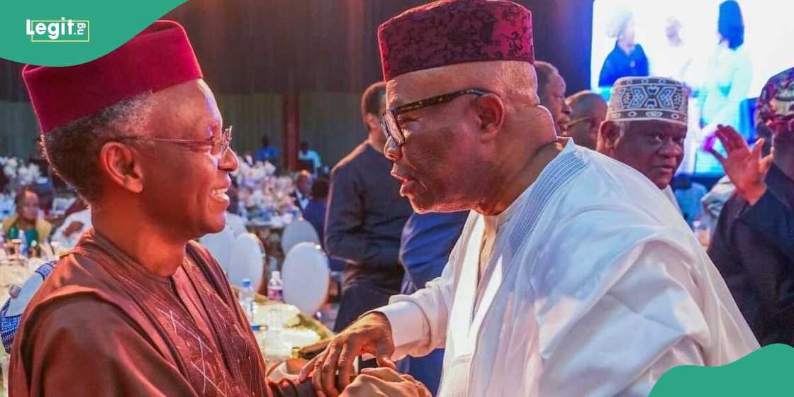 El-Rufai back to Nigeria, meets Akpabio in Abuja