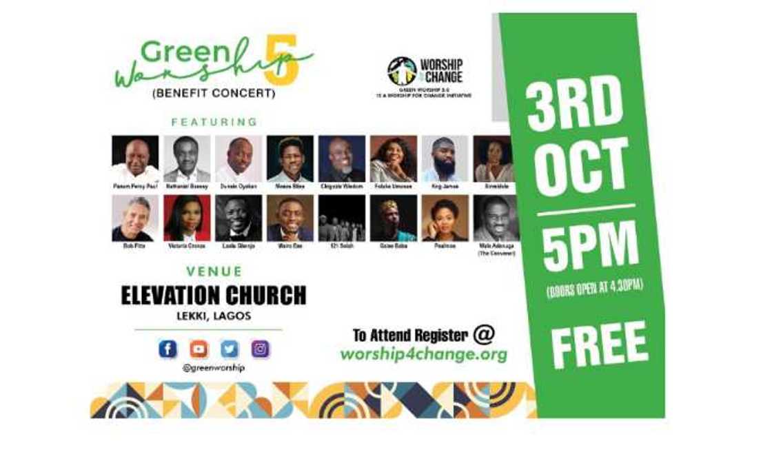 Green Worship 5.0/Nathaniel Bassey/Dunsin Oyekan/ Victoria Orenze/Panam Percy Paul Green Worship 5.0/Nathaniel Bassey/Dunsin Oyekan/ Victoria Orenze/Panam Percy Paul