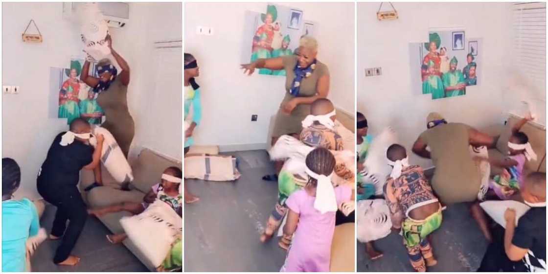 Mercy Johnson and her kids Mercy Johnson and her kids