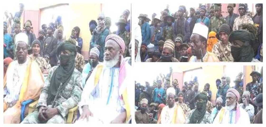 PHOTOS: Sheik Gumi meets bandits in Zamfara forests PHOTOS: Sheik Gumi meets bandits in Zamfara forests