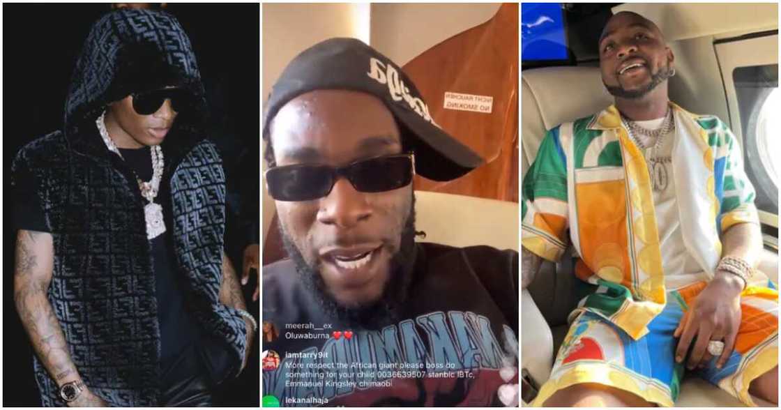 Burna Boy says he is richer than Wizkid, Davido Burna Boy says he is richer than Wizkid, Davido