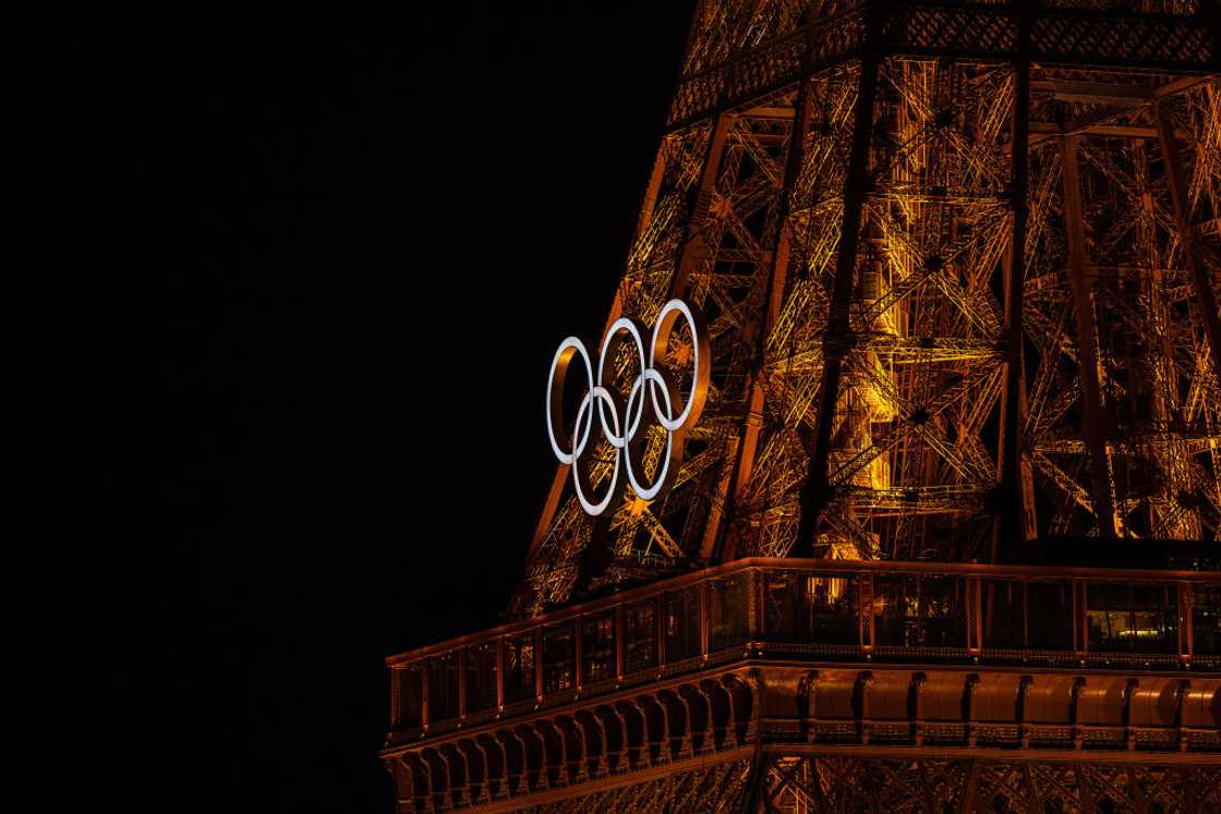 Olympic Rings on Eiffel Tower ahead of Paris 2024