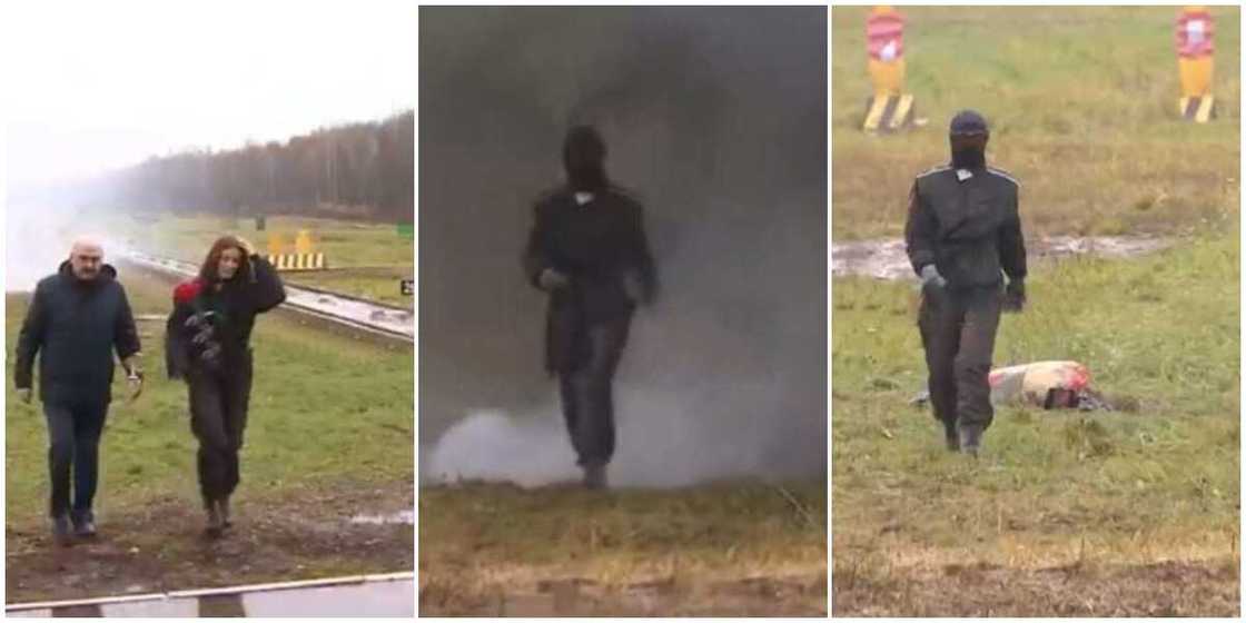 Stunning video as Russia test-runs the suit it invented that can withstand bomb explosions Stunning video as Russia test-runs the suit it invented that can withstand bomb explosions