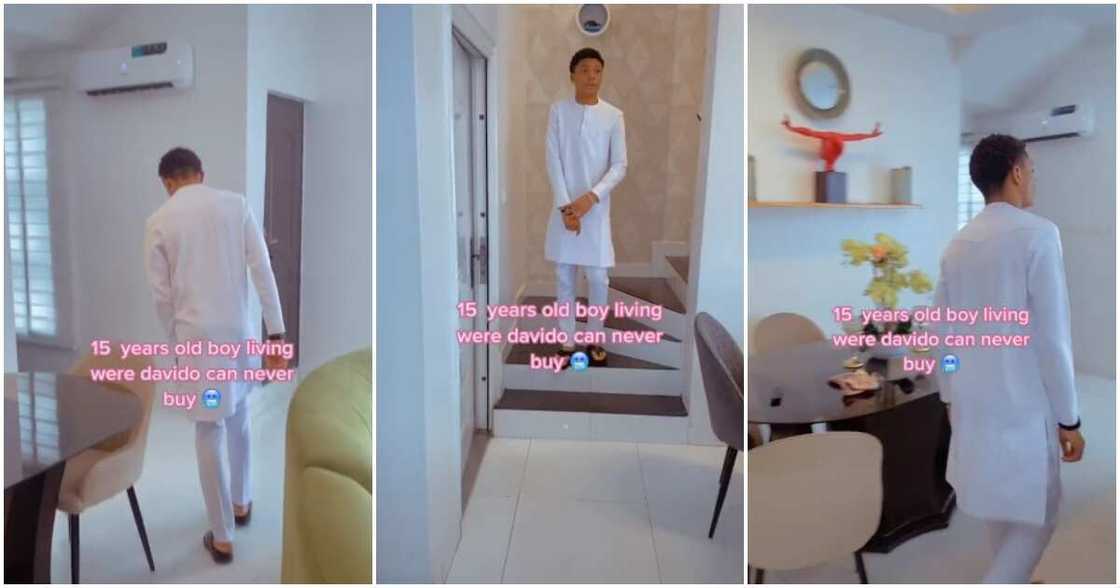 Abuja, Davido, 15-year-old boy flaunts house, boy shows off house