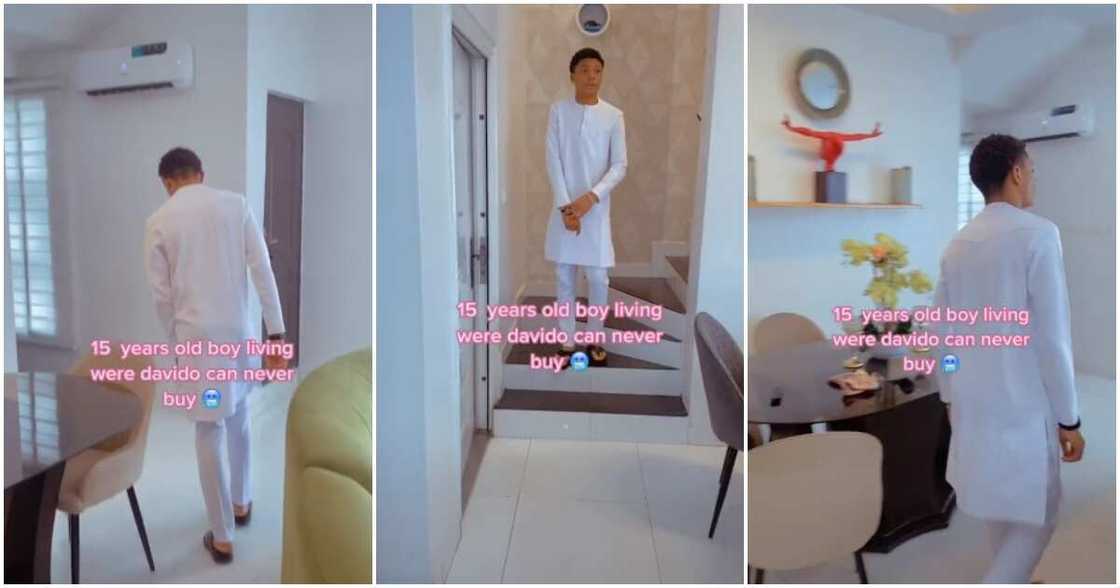 Abuja, Davido, 15-year-old boy flaunts house, boy shows off house Abuja, Davido, 15-year-old boy flaunts house, boy shows off house