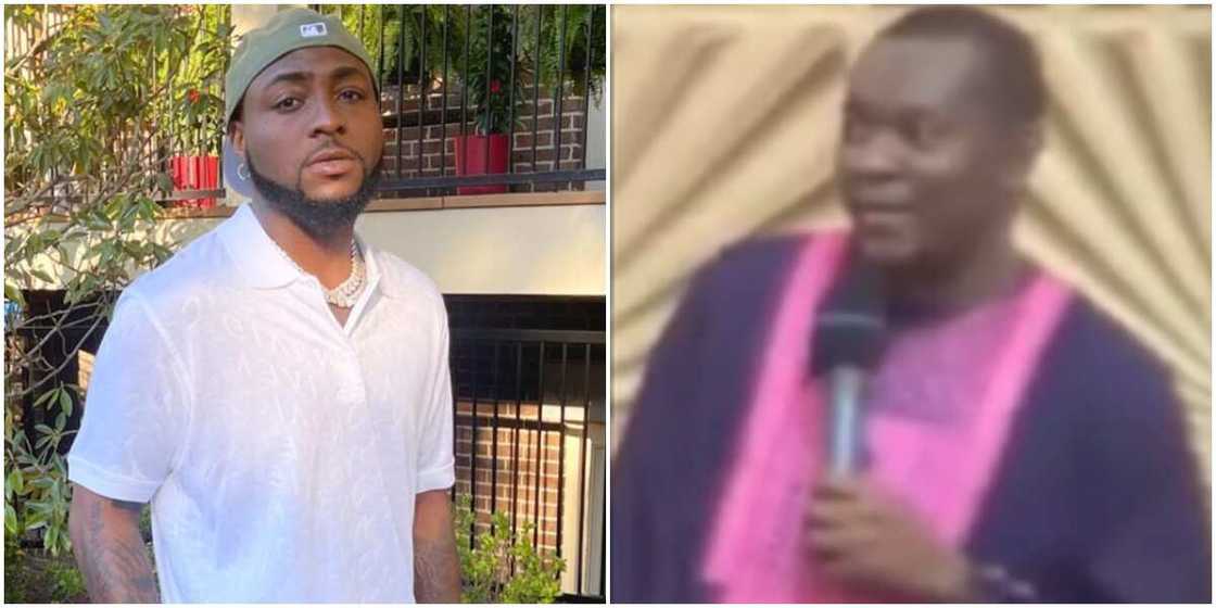 Davido and a Nigerian pastor Davido and a Nigerian pastor