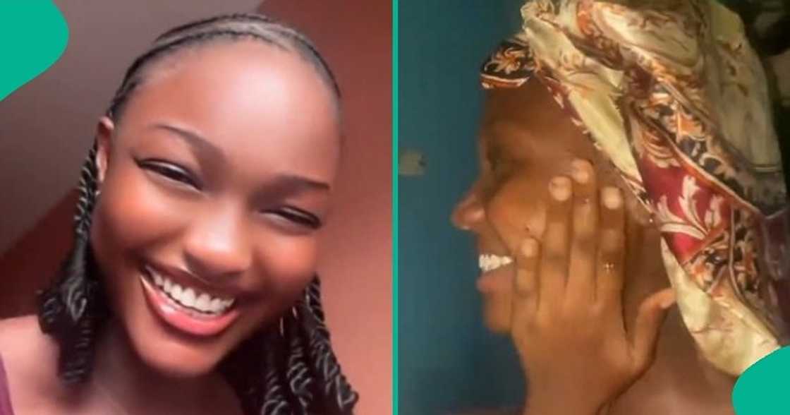 Female student sheds tears of joy after passing JAMB exam. Female student sheds tears of joy after passing JAMB exam.