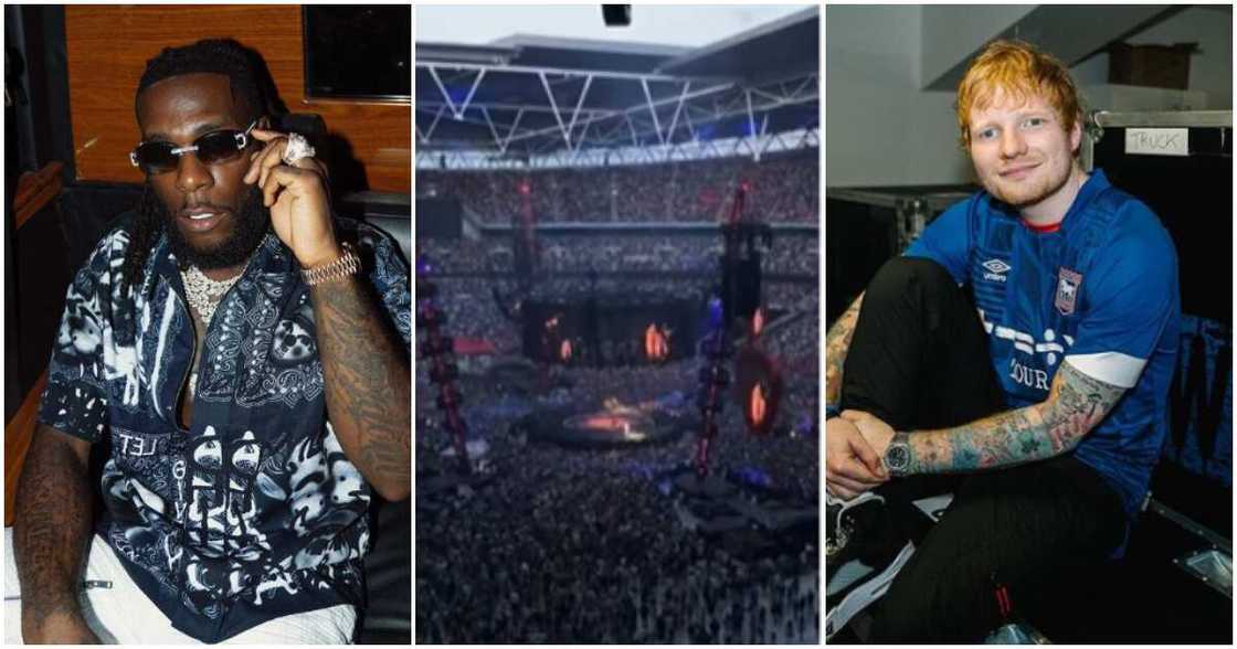 Nigerian singer Burna Boy and British singer Ed Sheeran Nigerian singer Burna Boy and British singer Ed Sheeran