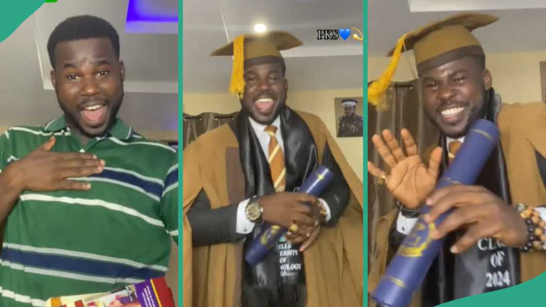 Man bags a degree from Bells University of Technology, Otta.