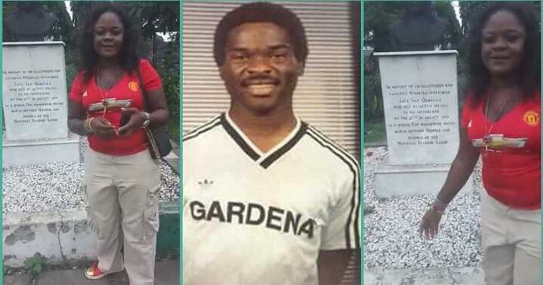 Lady posts touching video of late footballer Sam Okwaraji's graveside Lady posts touching video of late footballer Sam Okwaraji's graveside