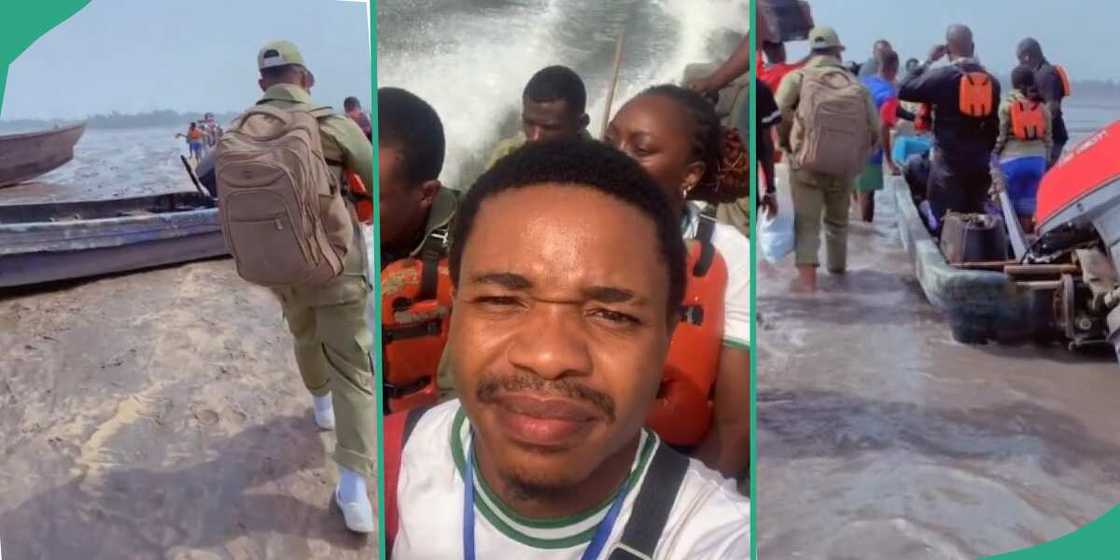 Corper uses boat to get to his PPA, gets scared Corper uses boat to get to his PPA, gets scared