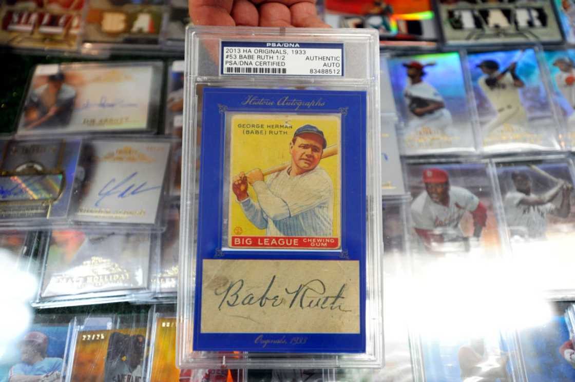1933 Goudey Babe Ruth card. 1933 Goudey Babe Ruth card.