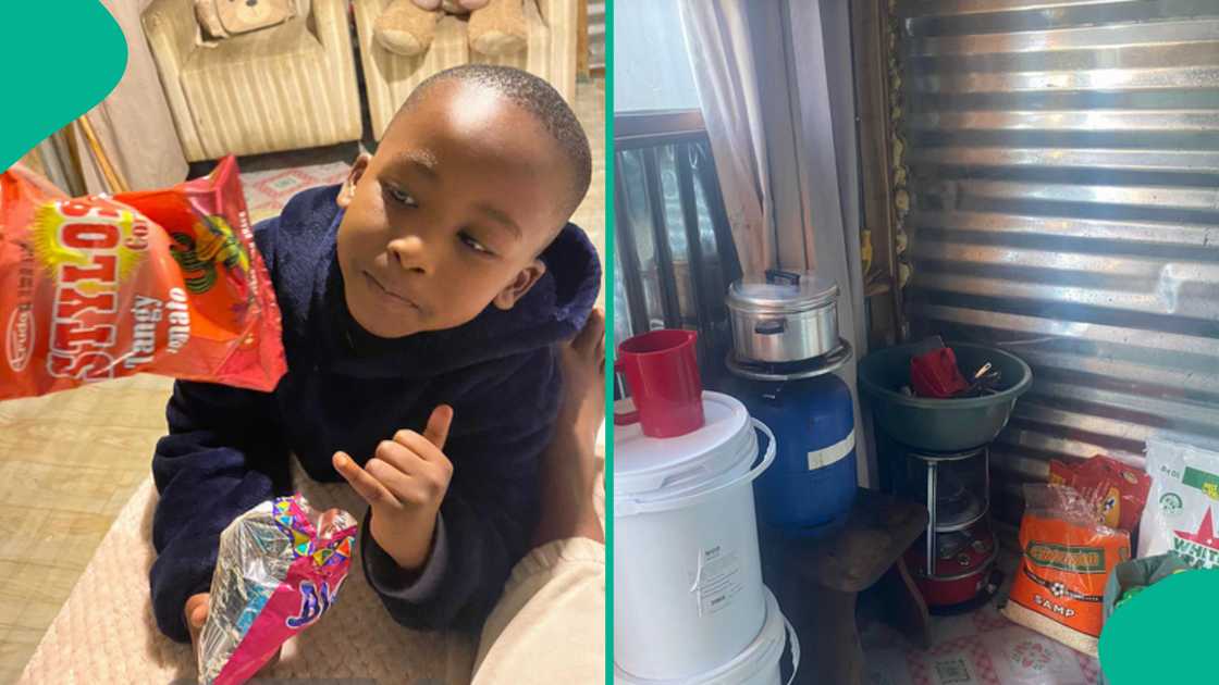 Single mum leaves her parents' house to live in iron sheets with her 2 kids Single mum leaves her parents' house to live in iron sheets with her 2 kids