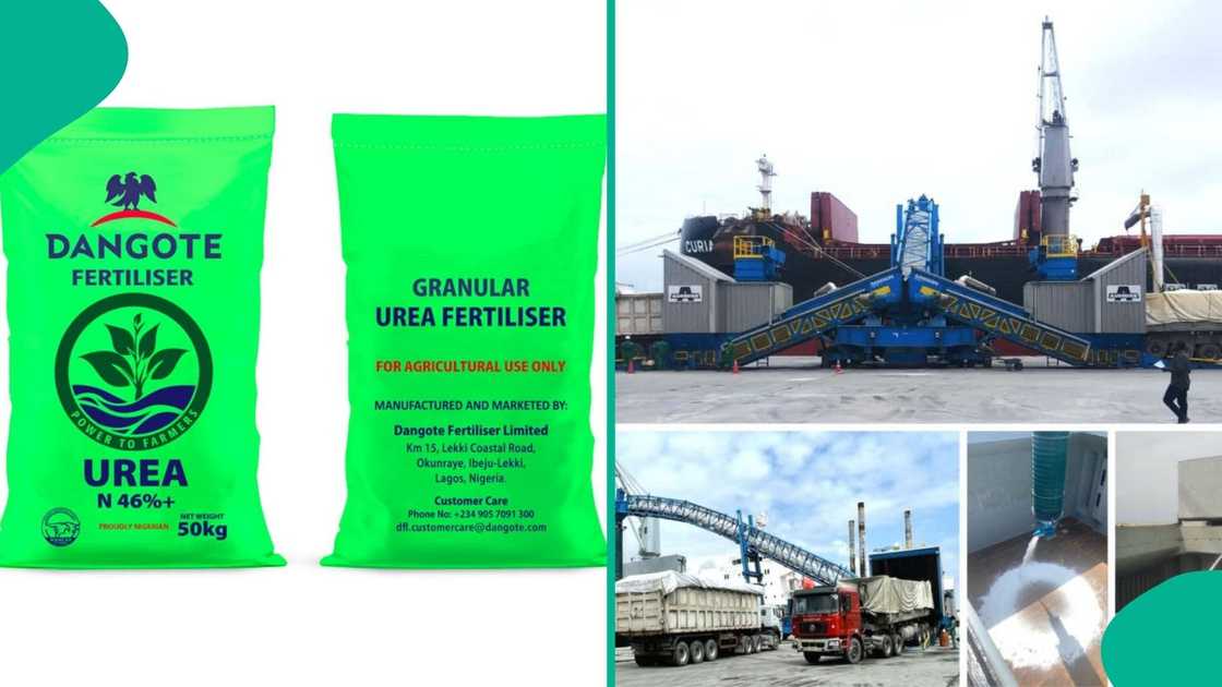 Dangote Fertiliser is produced in Legos, Nigeria Dangote Fertiliser is produced in Legos, Nigeria