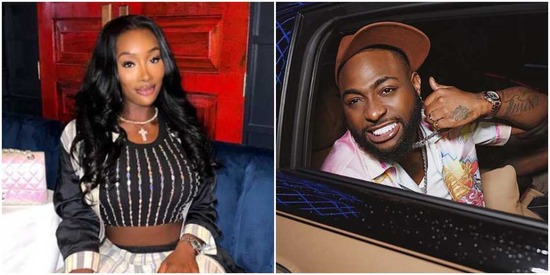 Anita Brown, Davido in his 2023 Maybach Anita Brown, Davido in his 2023 Maybach