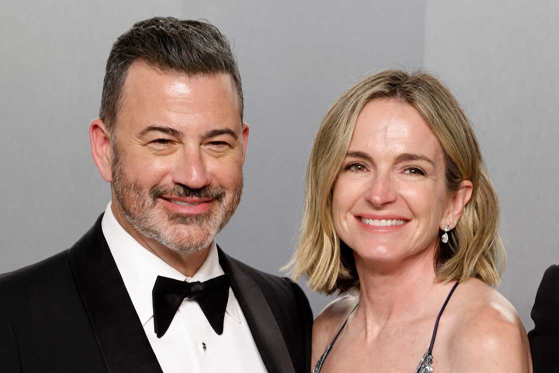 Jimmy Kimmel and Molly McNearney attend the 2026 Vanity Fair Oscar Party hosted by Mark Guiducci at Los Angeles County Museum of Art in Los Angeles, California Jimmy Kimmel and Molly McNearney attend the 2026 Vanity Fair Oscar Party hosted by Mark Guiducci at Los Angeles County Museum of Art in Los Angeles, California