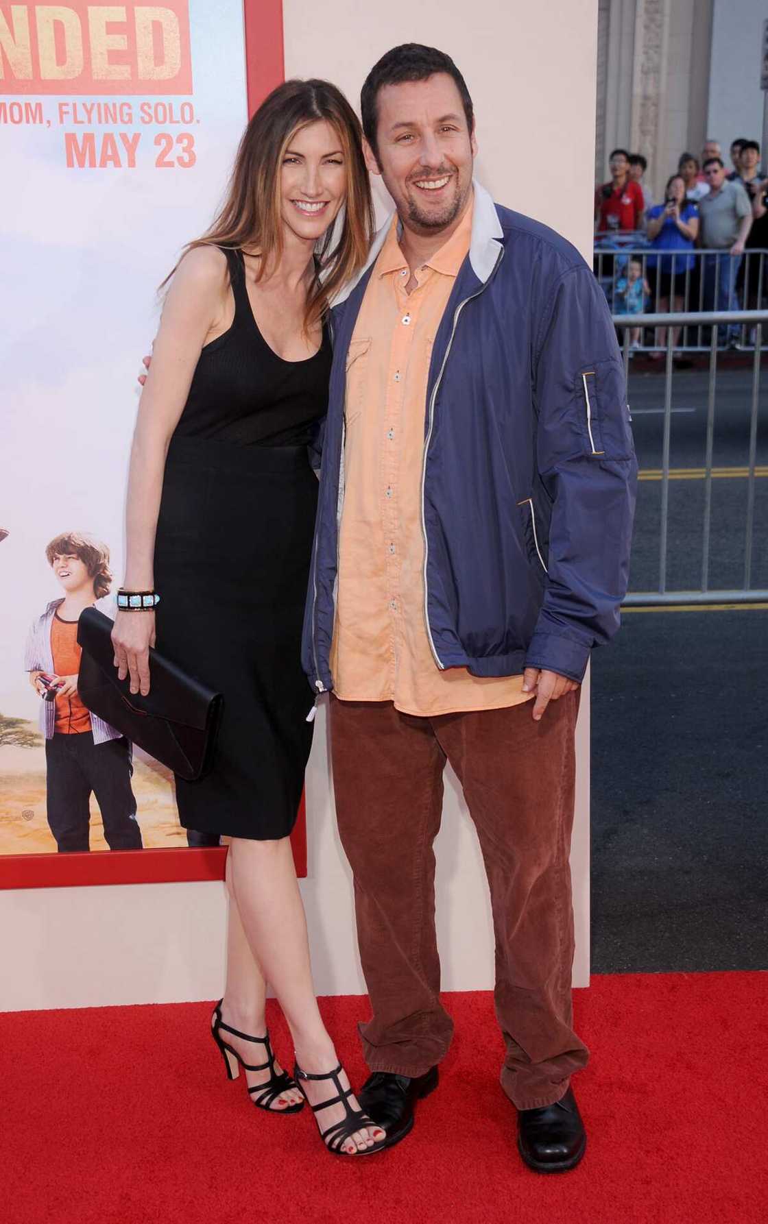 where did Adam Sandler and Jackie meet where did Adam Sandler and Jackie meet