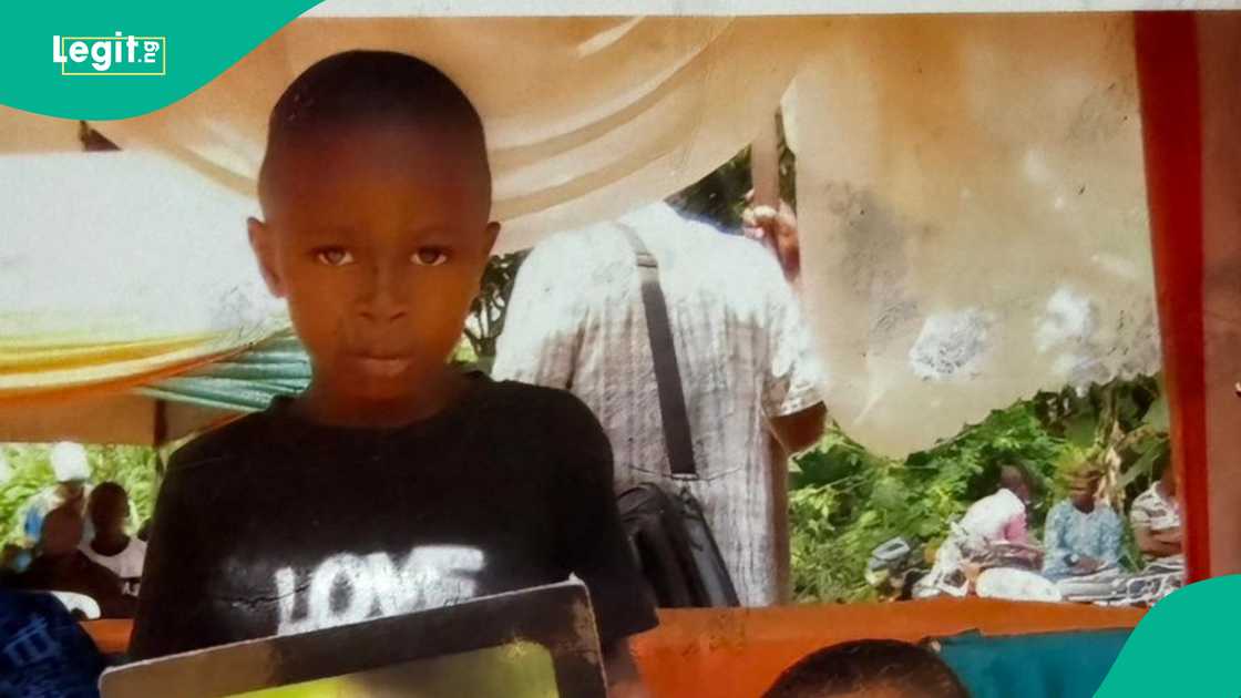 Lady shares photos of her brother as they reunite.