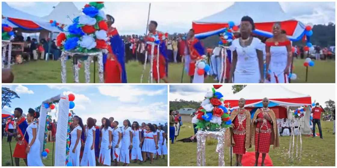 Couple and Bridal Train Make Weird Nodding Dance as They Enter Wedding Venue, Viral Video Stirs Reactions Couple and Bridal Train Make Weird Nodding Dance as They Enter Wedding Venue, Viral Video Stirs Reactions