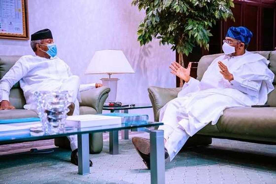 Gbajabiamila, Osinbajo discus about providing electricity palliative to Nigerians