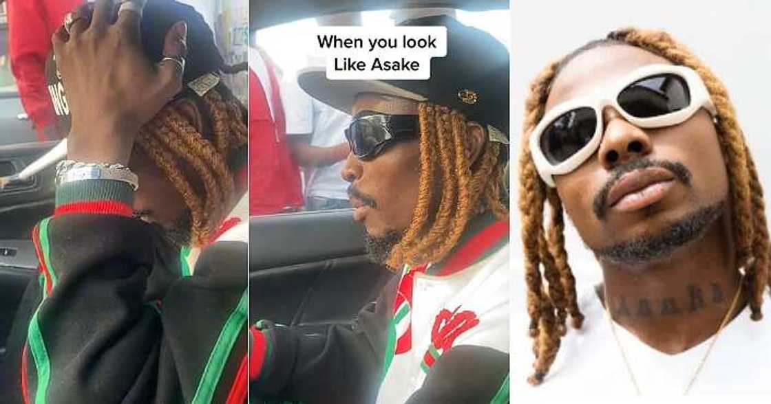 Man disguises like Asake, Streets Man disguises like Asake, Streets