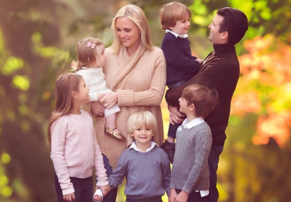 Vanessa and Donald Trump Jr. pose with their children. Vanessa and Donald Trump Jr. pose with their children.