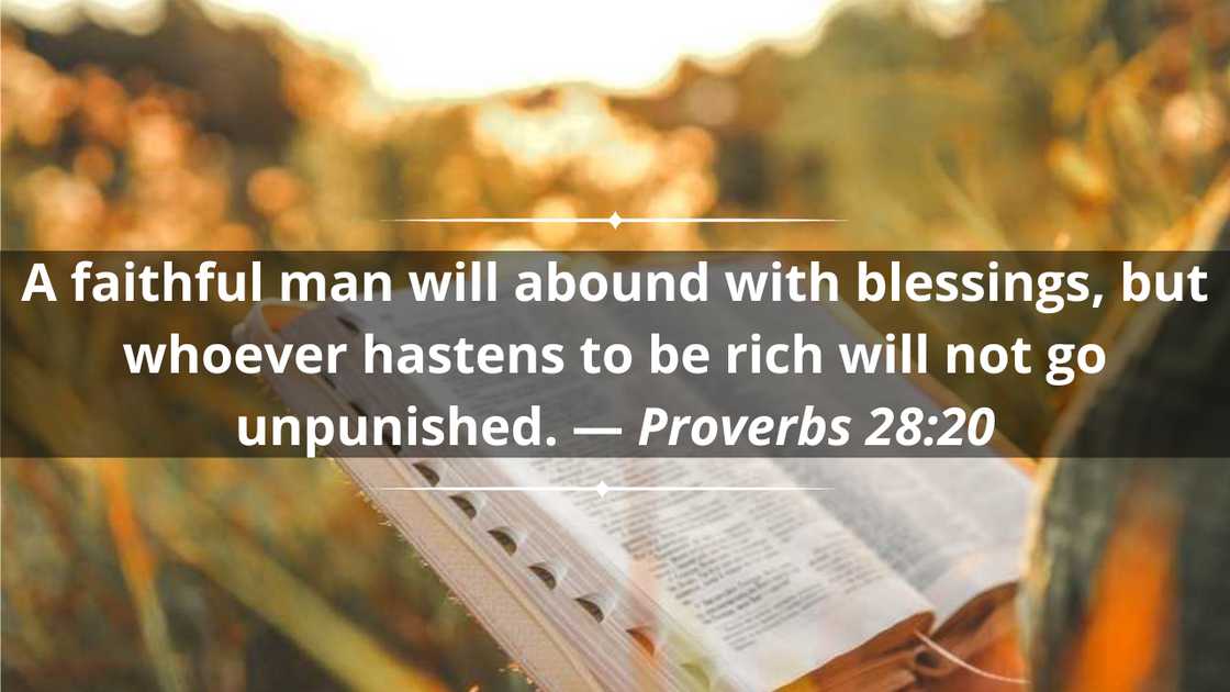 Bible verses against gambling