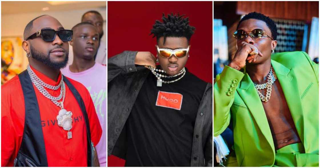 Photos of Wizkid, Berri Tiga and Davido Photos of Wizkid, Berri Tiga and Davido