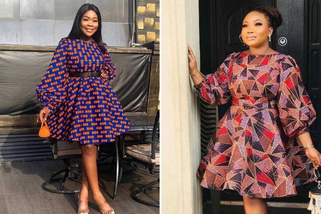 Ankara flare gown Ankara flare gown