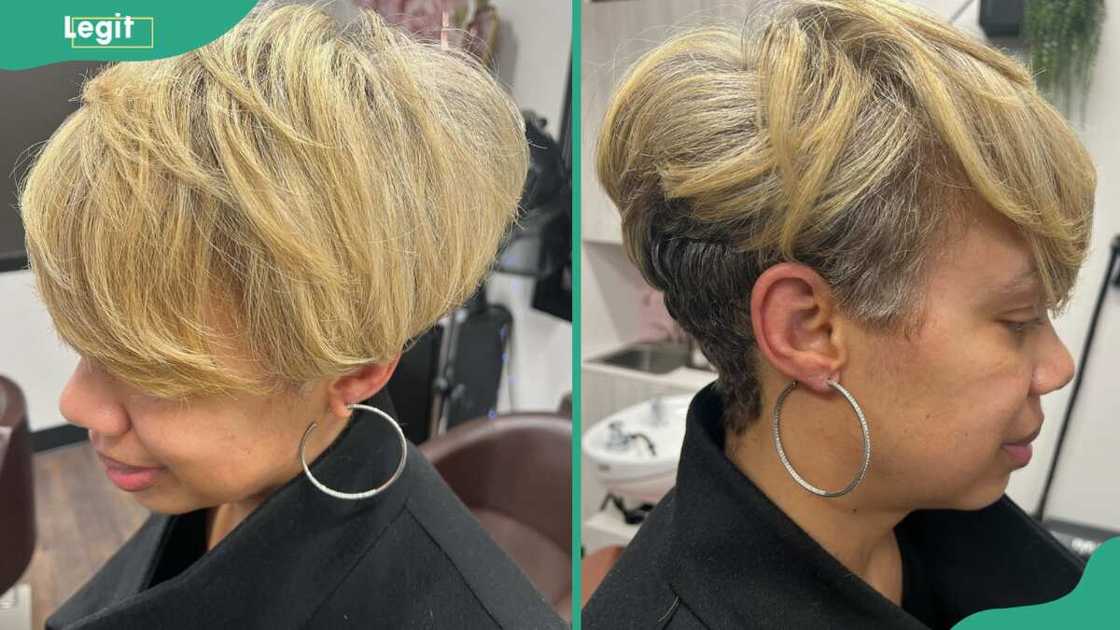 Layered brown pixie