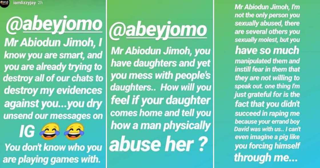 Popular IG comedian Omo Ibadan accuses movie director Jimoh Abiodun of molestation, he reacts Popular IG comedian Omo Ibadan accuses movie director Jimoh Abiodun of molestation, he reacts