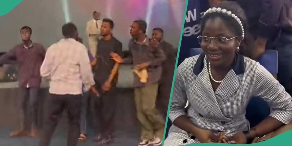 Church members celebrate lady who was about to get married Church members celebrate lady who was about to get married