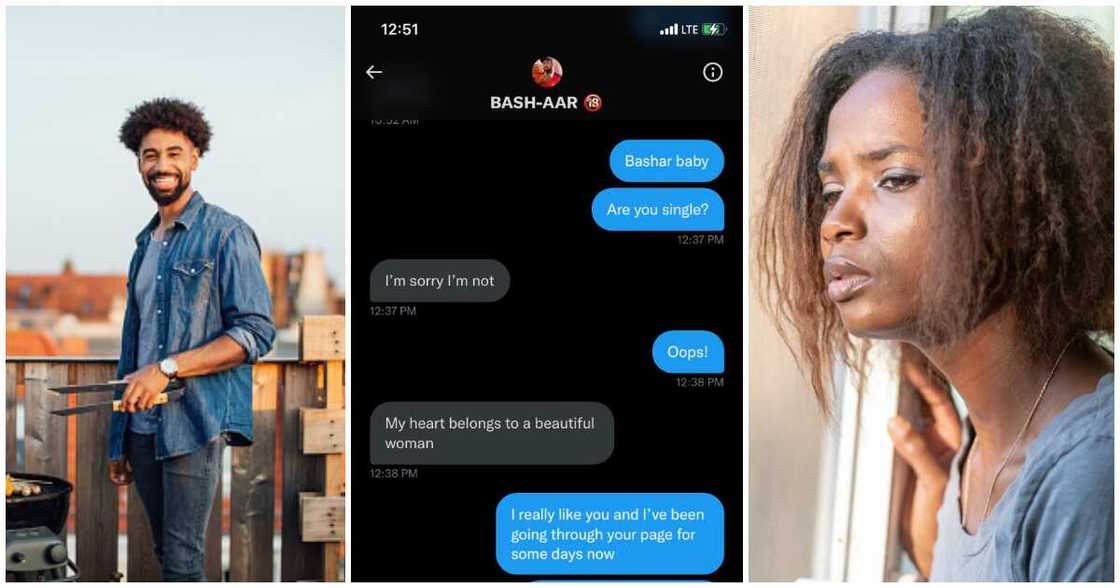 Lady woos man, lady shares chat with man she wooed Lady woos man, lady shares chat with man she wooed