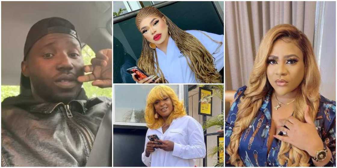 Useless People Misleading Ladies: Nigerian US-Based Man Lambastes Bobrisky, Blessing CEO, Nkechi Blessing, etc