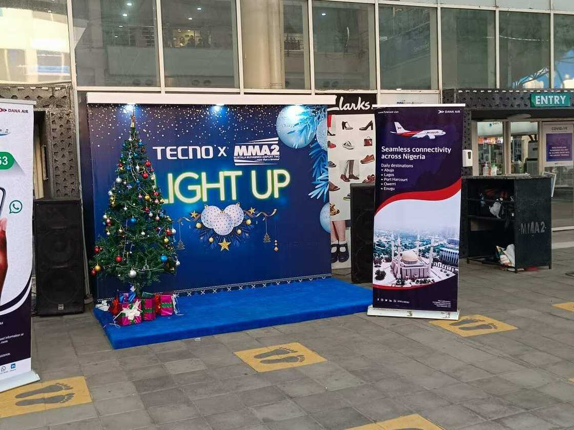 Christmas is in the Air as Tecno Lights Up the MMA2 Local Airport